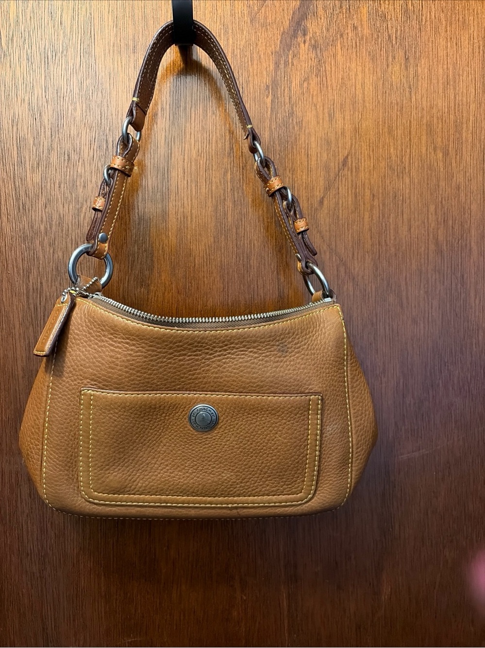 Coach Tan/Brown Leather Shoulder Bag